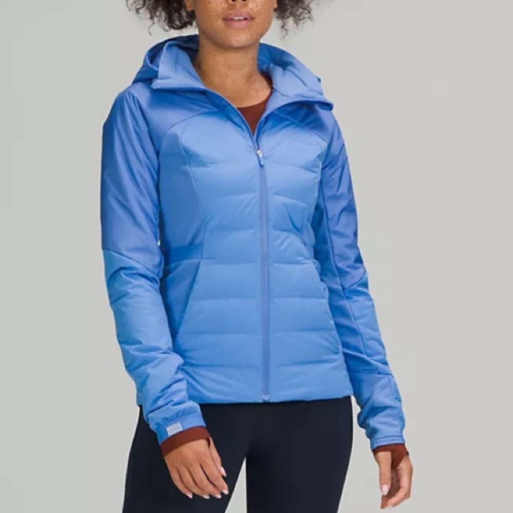 LULULEMON DOWN FOR IT ALL JACKET/COAT-BLUE NILE,10 - Picture 1 of 15